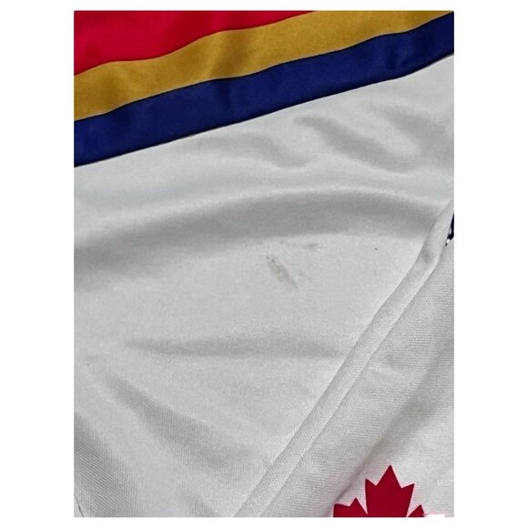 Roger Edwards Hockey Night In Canada Jersey Red Vintage 90s CBC Xl - Picture 4 of 15